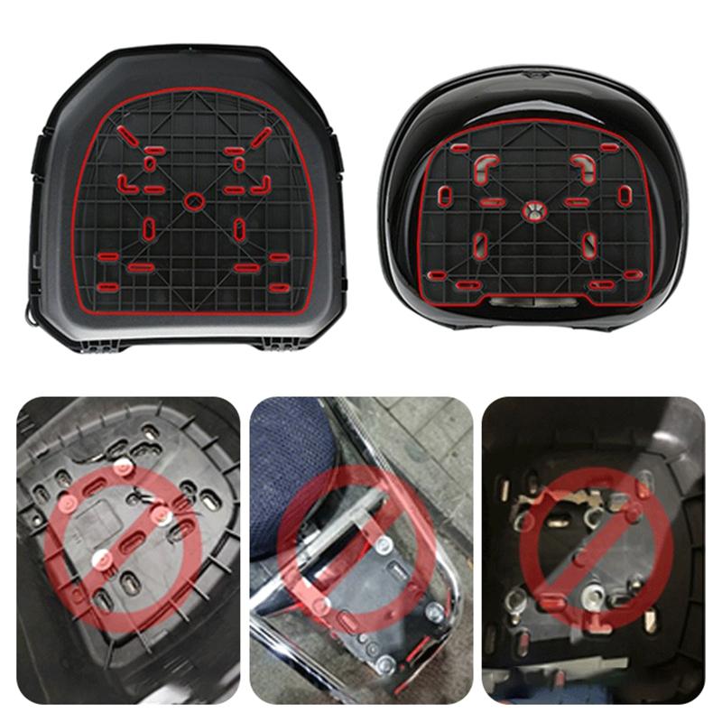 Elektrisk Fordons Skoter Bagageutrymme Baklåda Snabbfäste Stämplad Bottenplatta Motorcykel Baklåda Rack Tillbehör