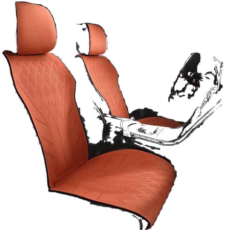 Universal Breathable Suede Car Seat Cushion - Four Seasons Perforated Comfort Cover