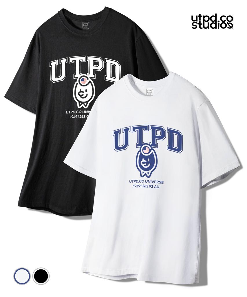 UNTAPPED STUDIO Ted Authentic Logo Pure Cotton Big Oversized Short Sleeve T-Shirt 2 Colors
