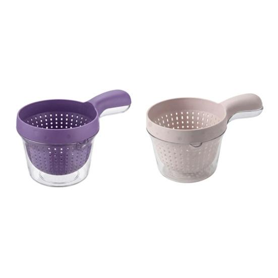 1/2Pcs Double Layer Drain Basket with Handle 2-in-1 Strainer Storage Container Small Vegetable Fruit Mini Berry Tomato Grape Washing Colander Bowl