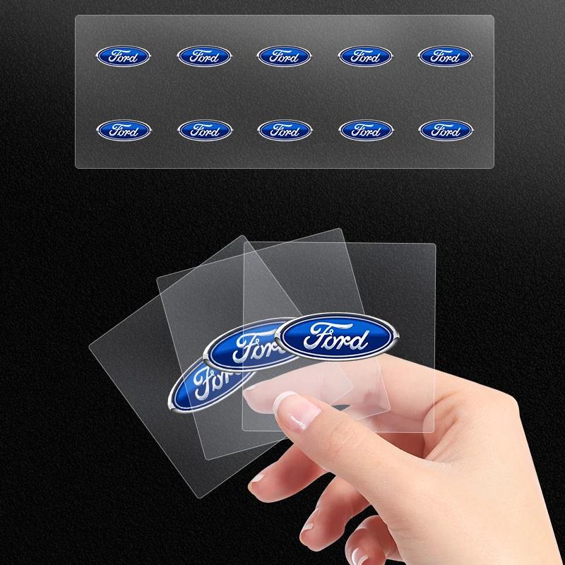 Focus Hot For Ford Fashion Car Rearview Mirror Badge Emblem Decal Interior Sticker For Ford Focus 3 2015-2018 Kuga 2016-2019 Esc