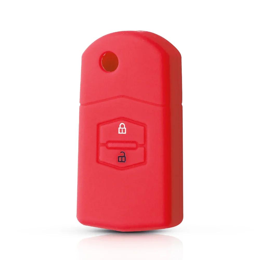 Silicone Car Key Cover For Mazda 2 Demio 3 5 6 2003 2004 2005 2006 2007 2008 2009 2010 2011 2012 2013 M5 Cx7 Cx9 Rx8 Mx5
