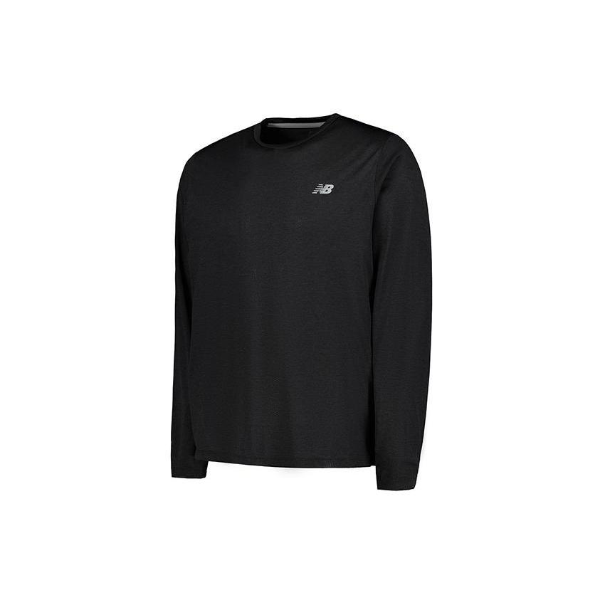 New Balance Athletics Long Sleeve T-shirt Asia Sizing  Black  Men s MT41256-BK L