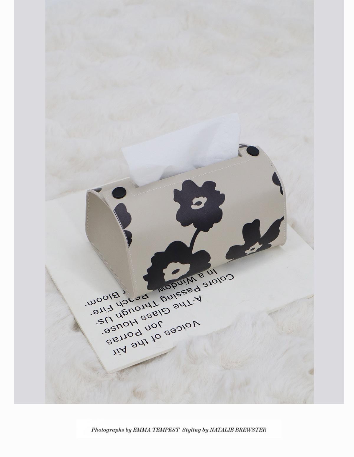 

Роскошная черно-белая коробка для салфеток с английскими буквами для спальни и гостиной