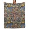 The Fairy Feller's Master Stroke - Richard Dadd Victorian Classic Painting Throw Blanket Plush Fuzzy Cozy Blanket for Couch Sofa