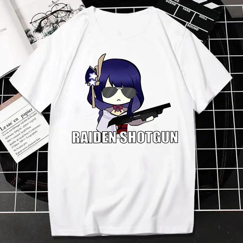 Camiseta De Mujer Genshin Impact Camisetas De Unisexga Corta Estampada Harajuku Para Mujer Ropa De Calle Kawaii De Verano