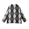 Women's Casual Plaid Print Long Sleeve Button Front Knit Cardigan Sweater Outerwear