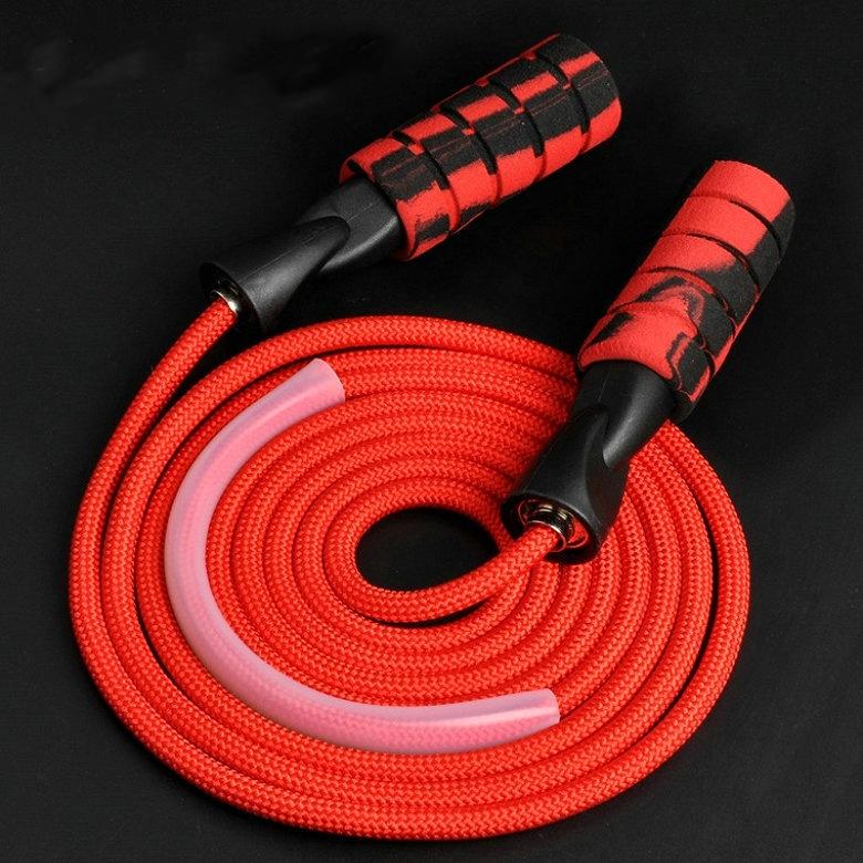 

Професійна скакалка Тренажер із регульованою довжиною Скакалки для кардіотренувань на витривалість червоний