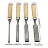 8/12/16/20mm 4 Pcs DIY Auxiliary Tools Wood Carving Chisels Set Professional for Woodworking with Ergonomic Wood Carving Tools