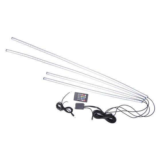 60cm 90cm 4Pcs Car Under Tune Underbody Remote Control LED Neon RGB Light