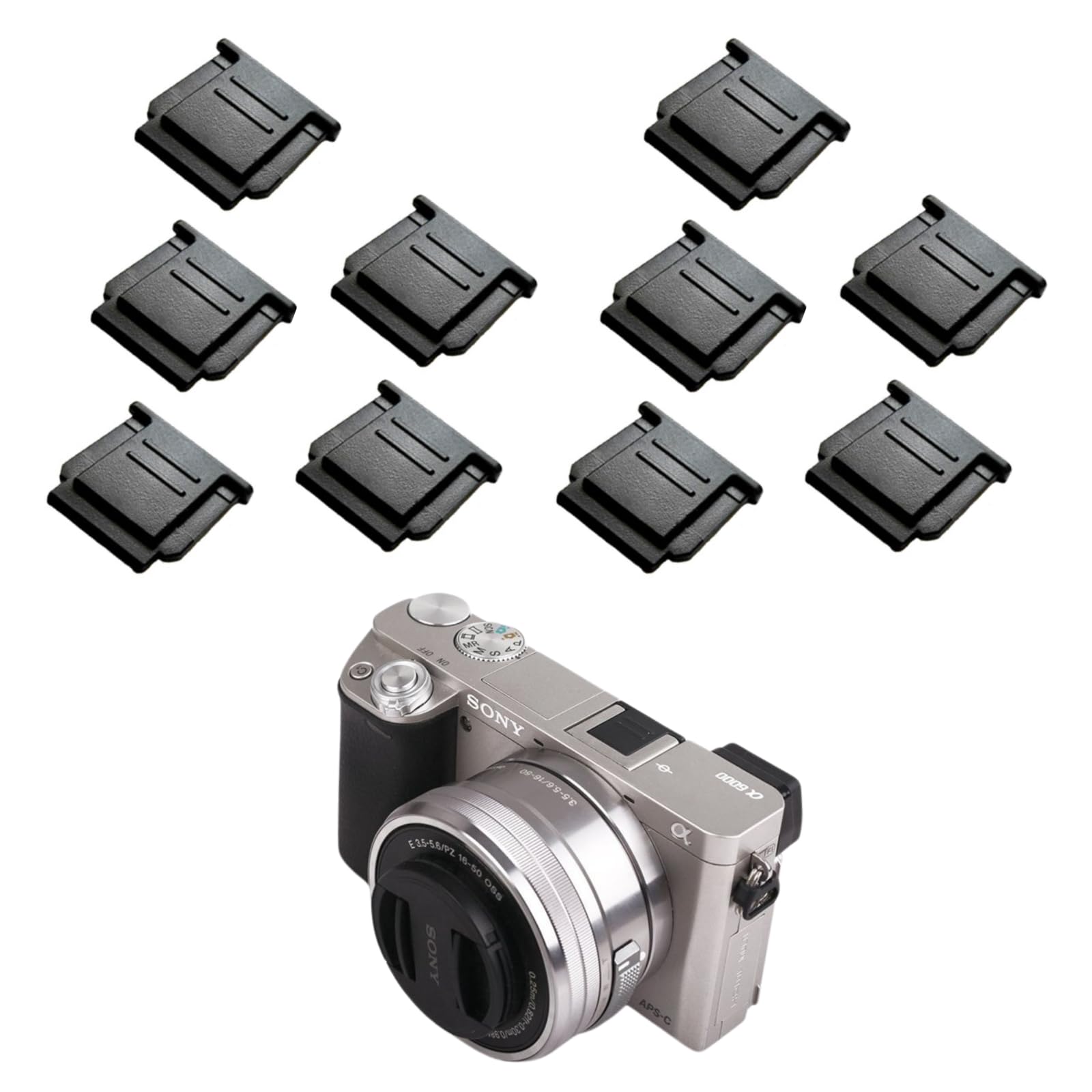 

ATAK Sony Hot Shoe Cover, сумісний із Sony, 10 елементів FA-SHC1M (Сумісність із Sony) чорний