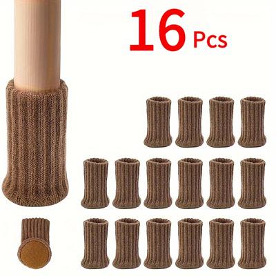 16pcs, A Set of Table and Chair Leg Socks To Eliminate Abnormal Noise, High Elastic Floor Protectors, Non-Slip Chair Leg Socks, Furniture Leg Covers