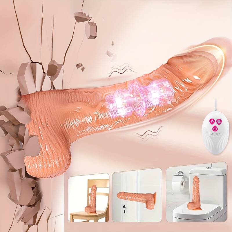 Remote Control Telescopic Rotation Dildo Vibrator for Women Masturbator Suction Cup Big Dick Female Realistic Penis Sex Toys