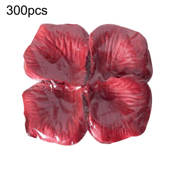 300 Pcs Faux Silk Rose Petals Artificial Flower Petals Decoration for Wedding Flower Girl Basket Dinner Table Centerpiece Party Confetti