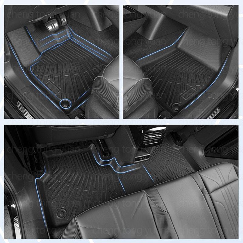 TPE Car Floor Mats,Trunk Mats,For Mercedes Benz EQS EV Sedan 2022-2025 Dirt-proof, Non-slip Car Floors, Interior Accessories