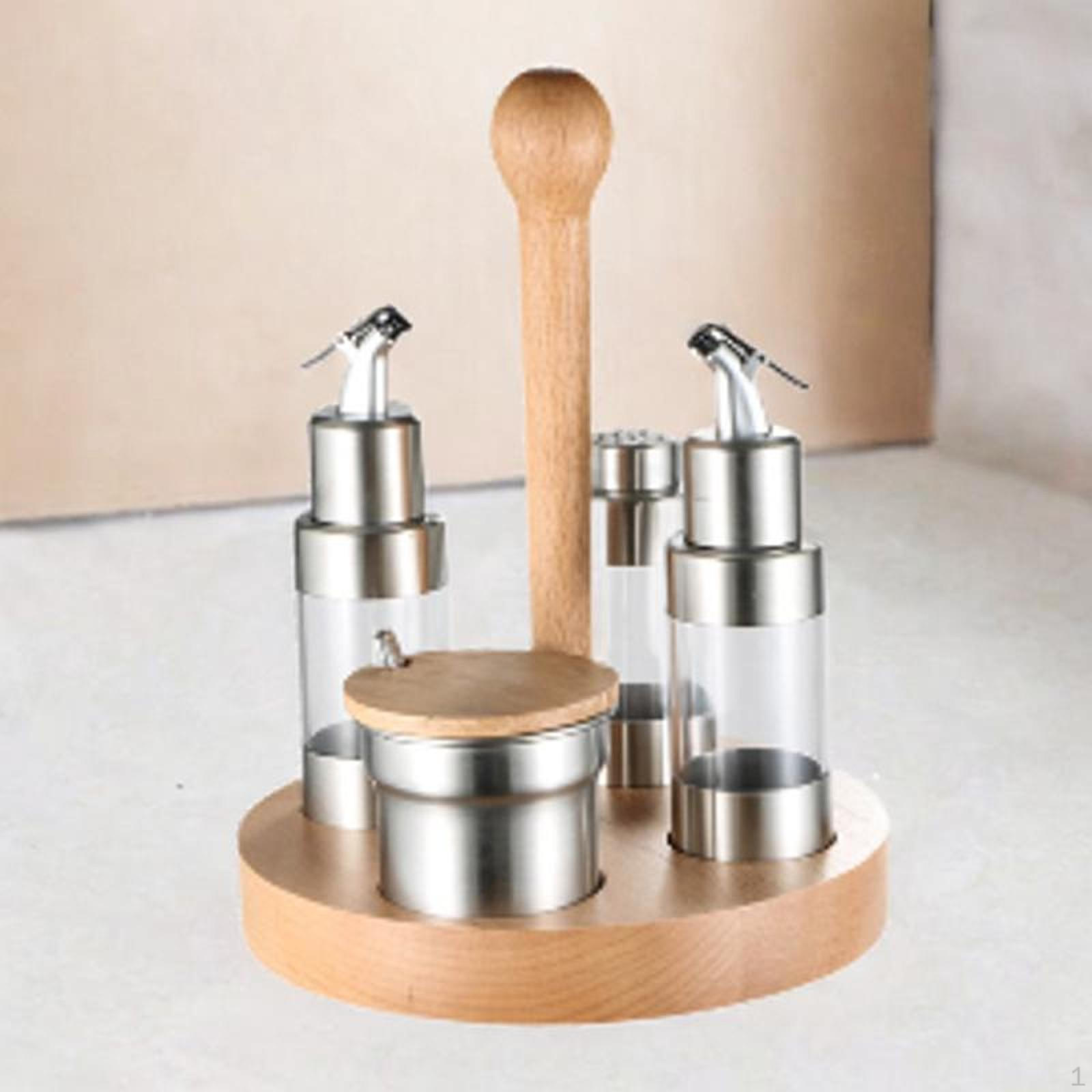 

Набор для кухонных специй с подносом и распылителями масла