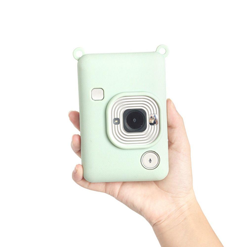Silicone Instant Camera Case Solid Color Shockproof Protective Cover Wear Resistant Soft for Fujifilm Instax Mini Liplay