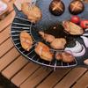 Barbecue Grid Camping Cooking Baking Net Stainless Steel Cooling Rack Wire Grid Cake  Rack Fire Cooking Grill Indoor Outdoor