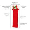 Red Velvet Christmas Socks with Plush Warm Socks New Autumn Winter Knitted Pile Socks Leg Guards Foot Warmers Bow Sock Sleeves