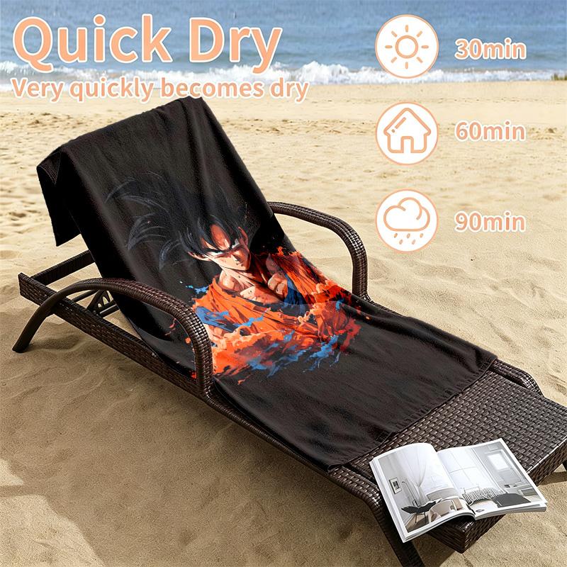 Dragon Ball Beach towels also serve as bath towels summer essential a musthave for the outdoors the beach and the pool