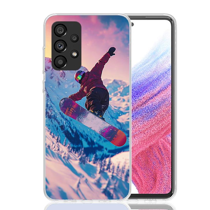 Adventure Snowboarding Extreme Phone Case For Samsung Galaxy A17 A16 A14 A15 A13 A57 A56 A54 A55 A53 A37 A36 A34 A35 A33 A26 A24