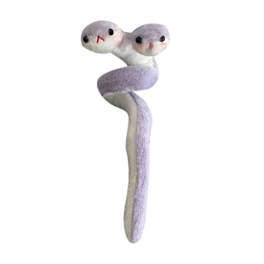 58cm Year of The Snake Plush Toy Wrap Around Arm Purple Snake Animal Doll  Children Gift