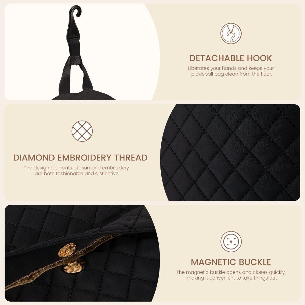 Large Capacity Tennis Bag Quilted Tennis Racket Bags New Sling Crossbody Backpack  Women Men