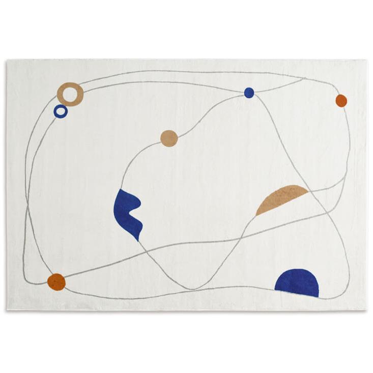 Thick Washable Lounge Rug Modern Simple Living Room Decoration Stripe Carpet Large Area Rugs for Bedroom Home Plush Floor Mat