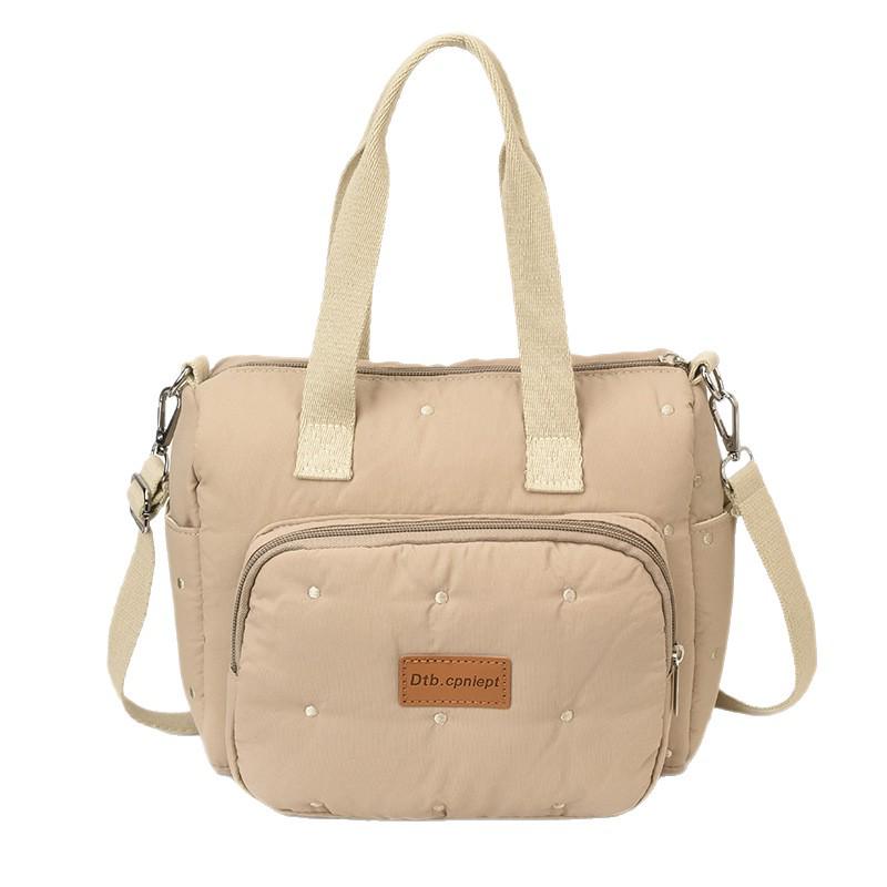 High-End Cotton Mummy Bag: Large Capacity Women's Handheld Shoulder & Crossbody Bag