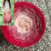 300g/pcs Colorful Pure Cotton Cake Gradient Cotton Rainbow DIY Scarf Shawl Skirt Wool Yarn Crochet