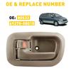 Interior Inner Door Handle Front Left for 98-03 Toyota Sienna Driver Side Beige