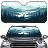 Car Sunshade with Outdoor Camping Design - Customizable Front Windshield Cover