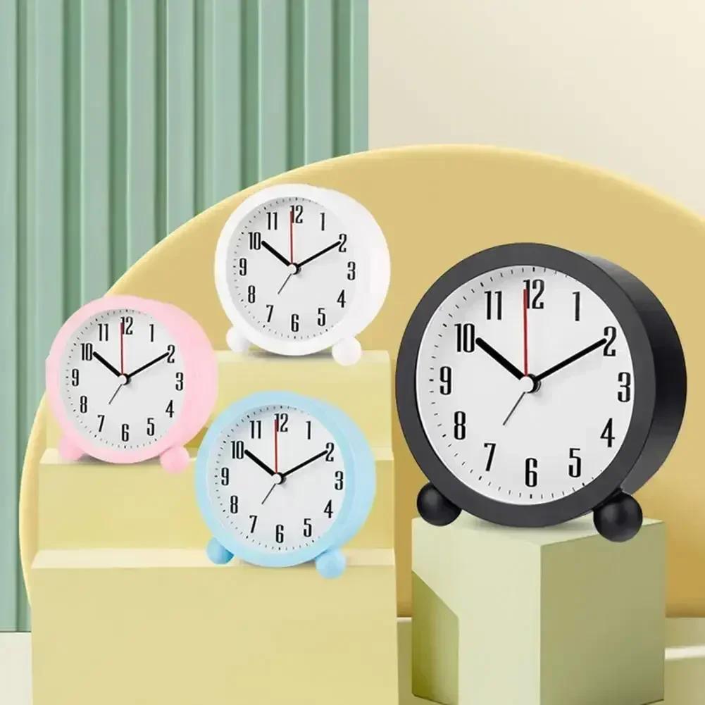 Classic Creative Small Alarm Clock Rural Small Fresh Desktop Mini Alarm Clock Event Holiday Small Gift Desk Decor