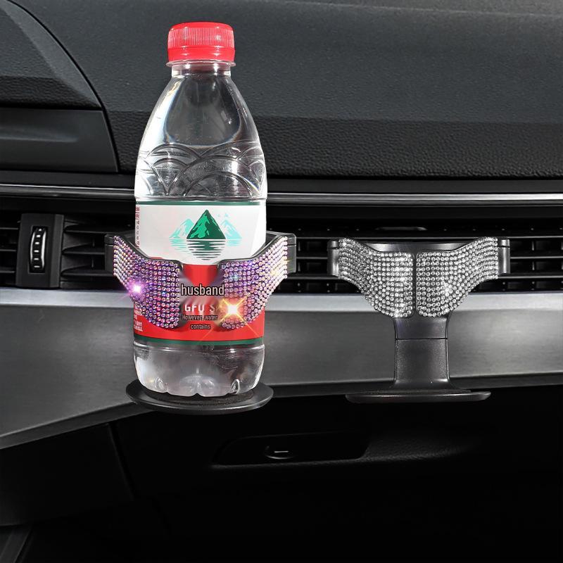 Diamond-Studded Car Air Vent Cup & Ashtray Holder