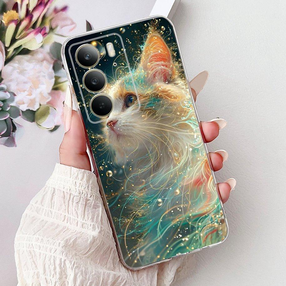 For OPPO Realme C75 4G Case 2025 New Fashion Butterfly Love Heart Flower Soft Transparent Silicone Cover For RealmeC75 C 75 Etui
