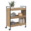Kitchen Trolley Artisan Oak 70 X 30 X 82 Cm Engineered Wood
