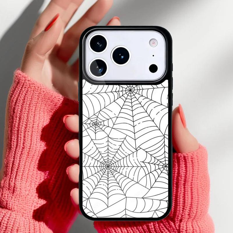 Spider Web Head Mask Phone Case for iPhone 17 Air 16e 15 14 13 Pro Max Back Cover for 12 11 Pro Coque