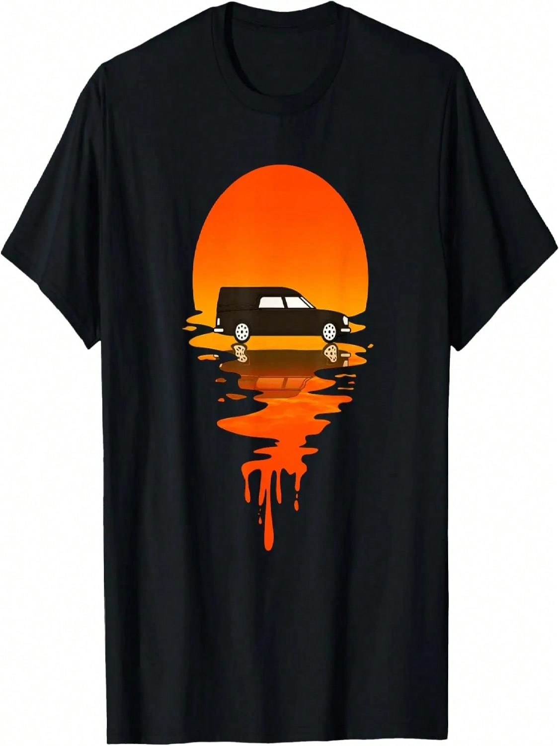 Vintage Retro Style Hearse T-Shirt S