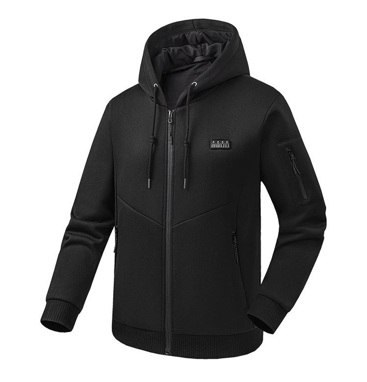 Intelligente Heizkapuzenjacke: Herbst/Winter, 26-Zonen, Reißverschluss-Stil für Damen und Herren