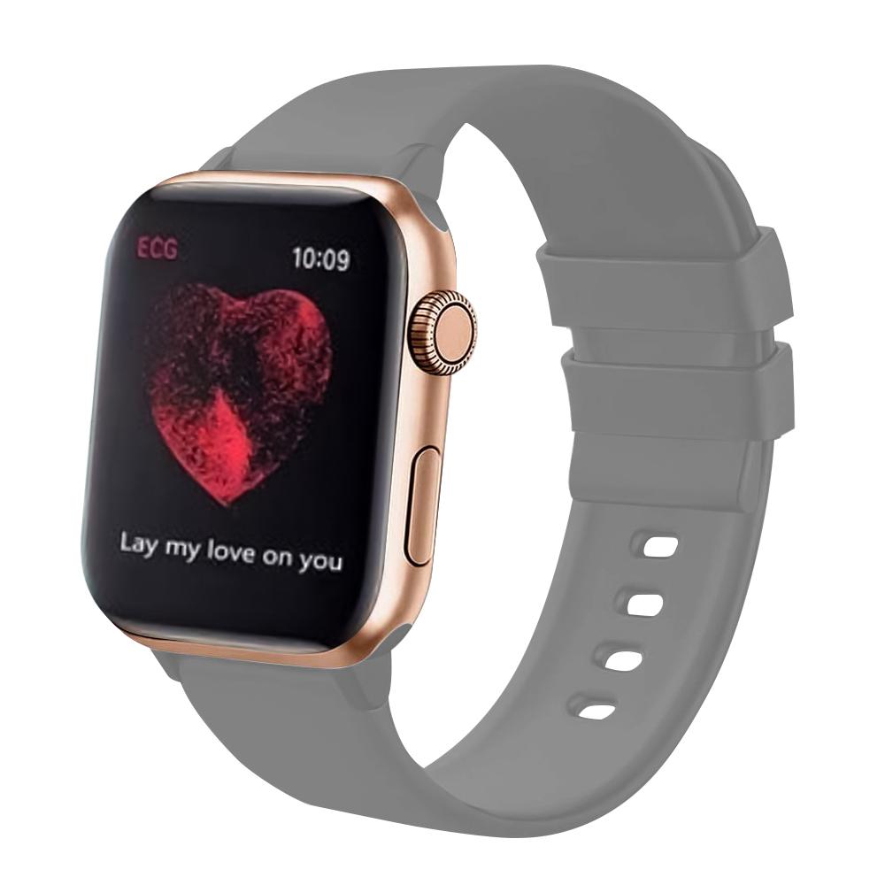 

Набор из 10 ремешков, совместимых с ремешками для Apple Watch 42 мм 44 мм 45 мм 38 мм 40 мм 41 мм 49 мм, мягкий спортивный силиконовый ремешок для iWatch Series 9 8 7 6 5 4 3 2 1 SE серый