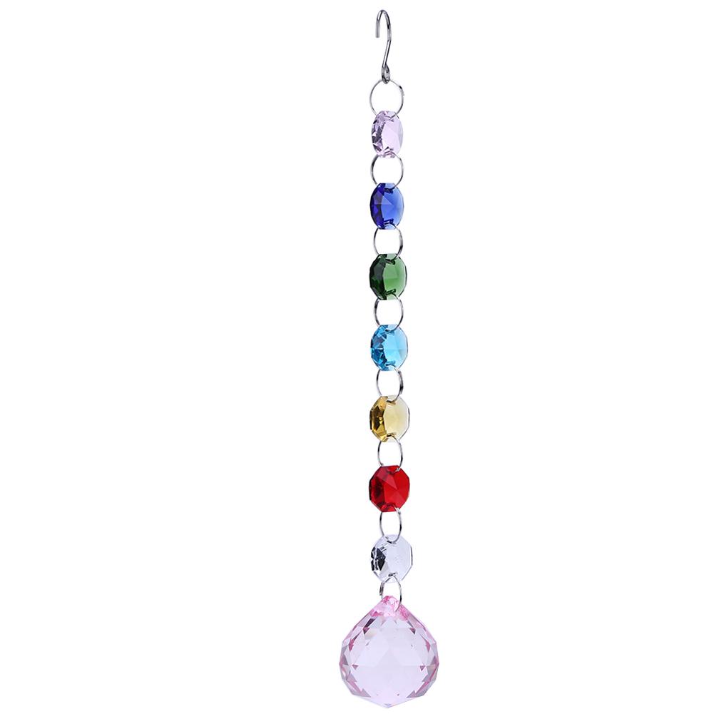 Prism Light Catcher Pendants Hanging Crystal Rainbow Maker Colorful Wind Chime for Window Cars Yard Ornament
