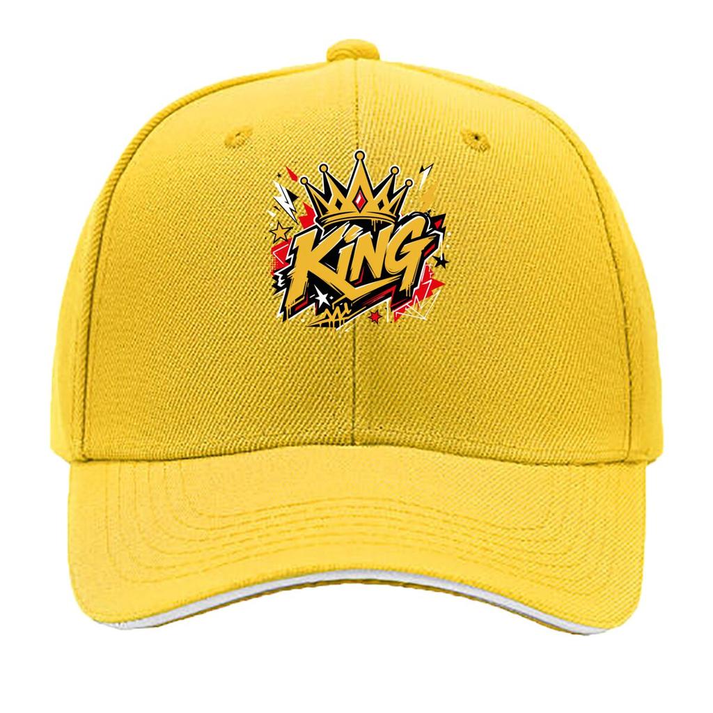 Royal Crown Street Graffiti Emblem D Sandwich Baseball Cap Sun Cap Outdoor Workouts Hat