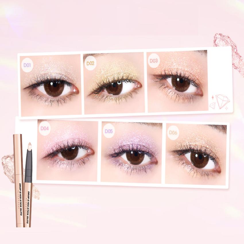 BLACK ROUGE Drop Eyes Stick Glitz 0.7g 6 Colors