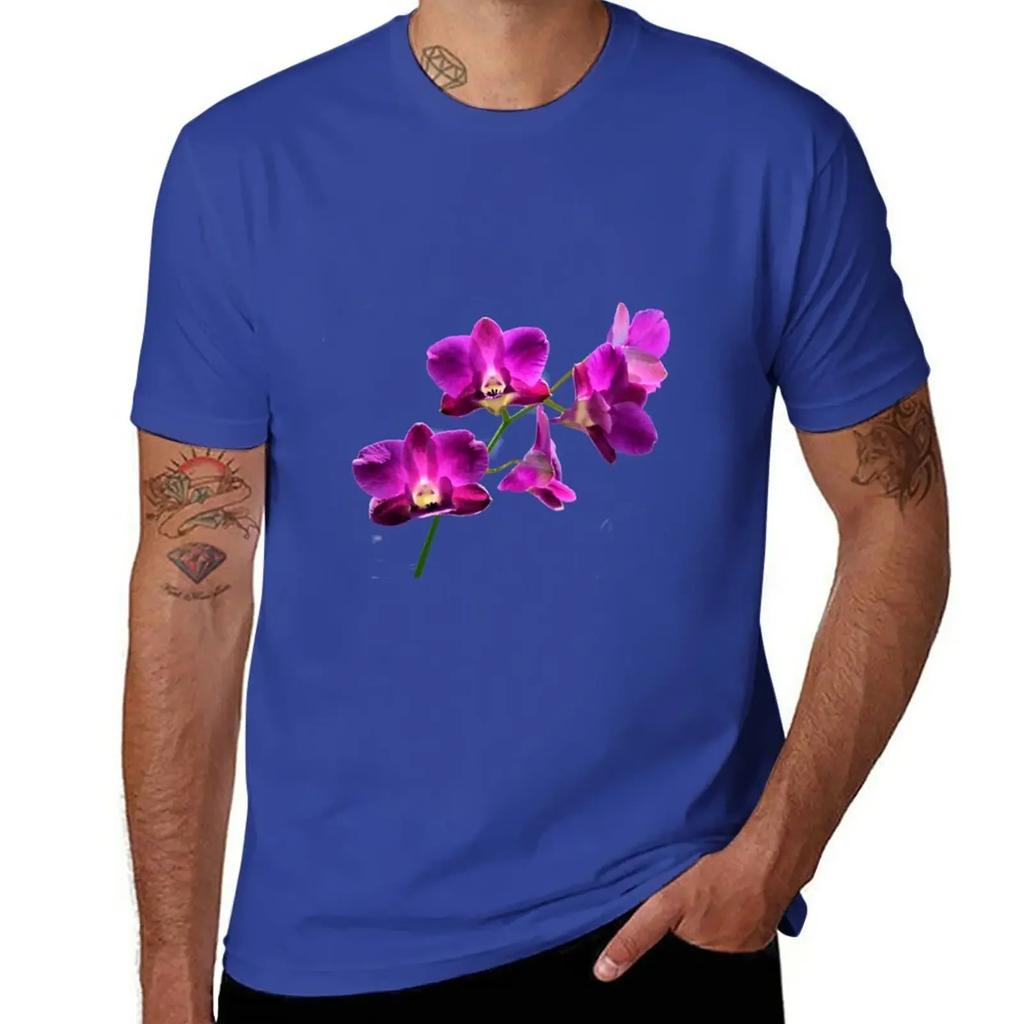 Purple Phalaenopsis (moth) orchids T-Shirt Blouse customizeds mens big and tall t shirts