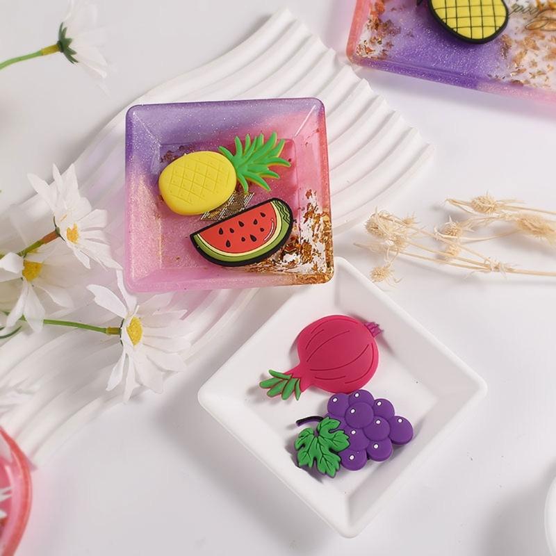 Silicone Resin Moulds Multi-shapes Resin Cup Tray Mould DIY Coaster Moulds for DIY Epoxy Resin Casting Craft Decoration