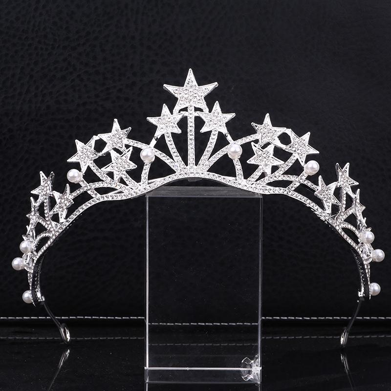 

Свадебная корона головной убор японский и корейский новый аксессуары для свадебного платья день рождения сплав стразы корона аксессуары для волос