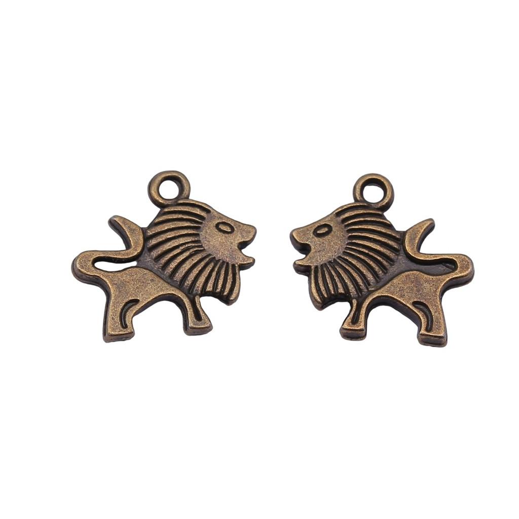 Retro Leopard Charms Metal Animal Pendants For Jewelry Making Handmade Supplies