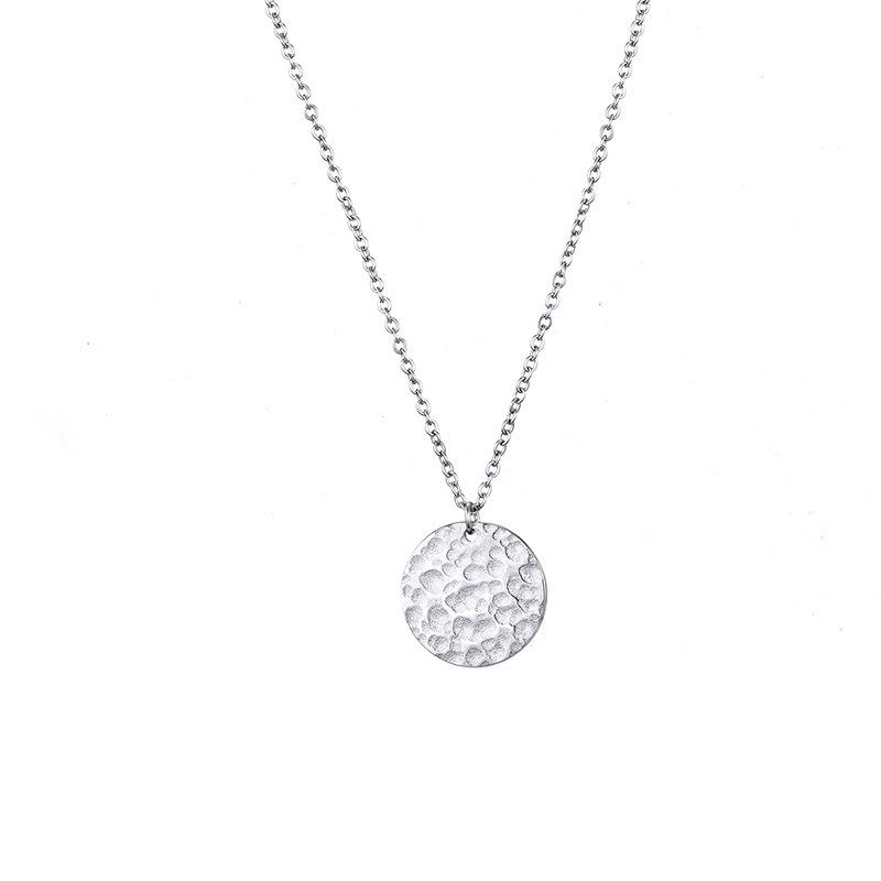 St. Delan European & American Modern High-End Round Engraved Necklace