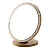 Portable Wooden Folding Makeup Mirror - Small, Standing Vanity Mirror for Dorms and Homes