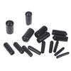 200 Pezzi Protezioni Filettate per Tubi in Plastica Tappi Terminali a Vite in Gomma PVC Resistente Coperchi Mozzo per Raccordi Hardware